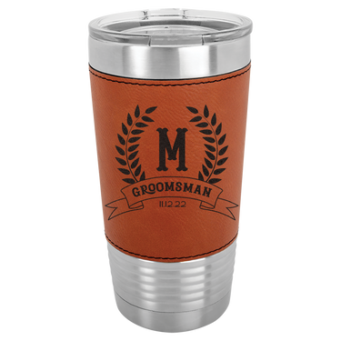 Custom Engrave Best Man Tumbler - Ideal Groomsmen and Bachelor Party Gift
